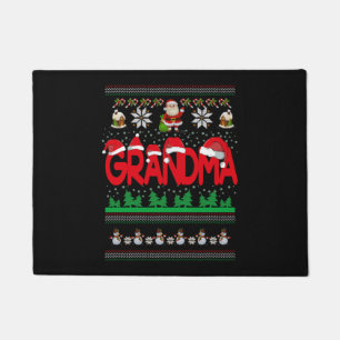 Oma Ugly Christmas Sweater Fußmatte