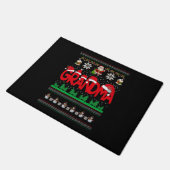 Oma Ugly Christmas Sweater Fußmatte (Schrägansicht)