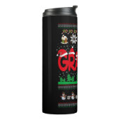 Oma Ugly Christmas Sweater Thermosbecher (Nach links gedreht)