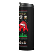Oma Ugly Christmas Sweater Thermosbecher (Nach rechts gedreht)