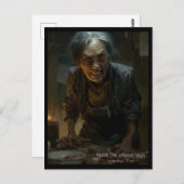 Oma Uma Postkarte (Vorne/Hinten)