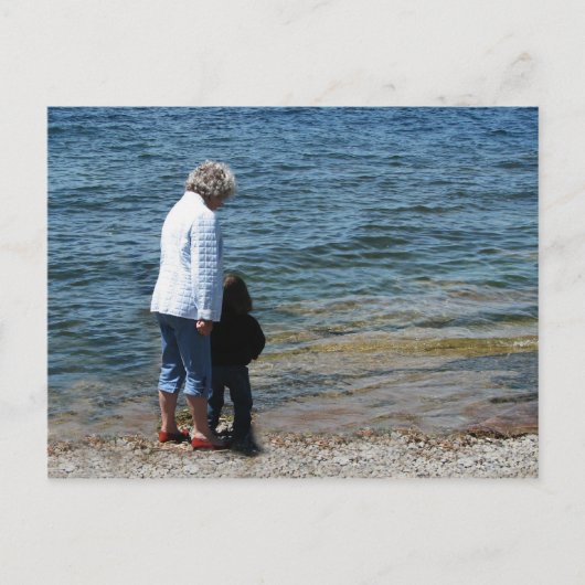 Oma und Devin Postkarte (Vorderseite)