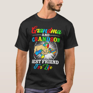 Oma und Enkel beste Freunde fürs Leben Autismus A T-Shirt