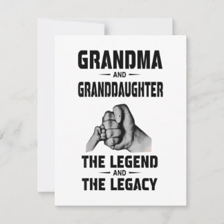Oma und Enkelin Legende und Vermächtnis Einladung
