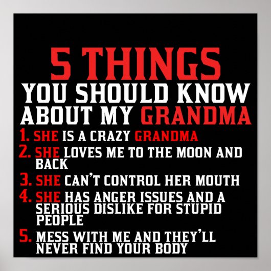 Oma und Großkinder Poster (Vorne)