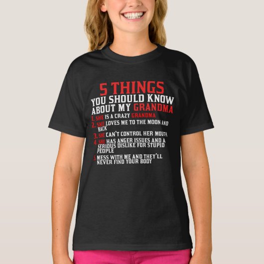 Oma und Großkinder T-Shirt (Vorderseite)