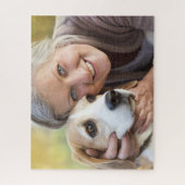 Oma und Hund Puzzle (Vertikal)