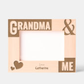 Oma und ich Foto Geschenk Geätzte Rahmen (Vorderseite)