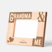 Oma und ich Foto Geschenk Geätzte Rahmen (Links)