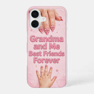 Oma und ich rosa Bogen Nägel Kunst Druck iPhone 16 Hülle