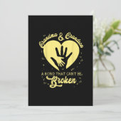 Oma und Oma eine Anleihe, die nicht zerbrochen wer Einladung (Stehend Vorderseite)