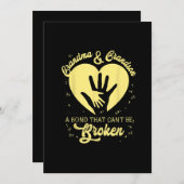 Oma und Oma eine Anleihe, die nicht zerbrochen wer Einladung (Vorne/Hinten)