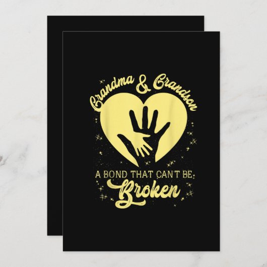 Oma und Oma eine Anleihe, die nicht zerbrochen wer Einladung (Vorne/Hinten)