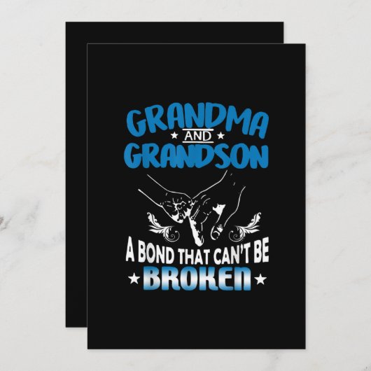 Oma und Oma eine Anleihe, die nicht zerbrochen wer Einladung (Vorne/Hinten)