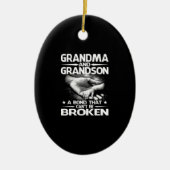 Oma und Oma eine Anleihe, die nicht zerbrochen wer Keramik Ornament (Vorne)