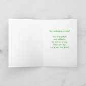 Oma und Opa, der Affe zum St. Patrick's Day Karte (Innenseite)