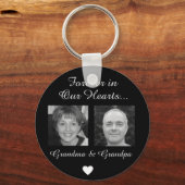 Oma und Opa-Gedenkstätte im Silbernen Schlüsselanh Schlüsselanhänger (Vorderseite)