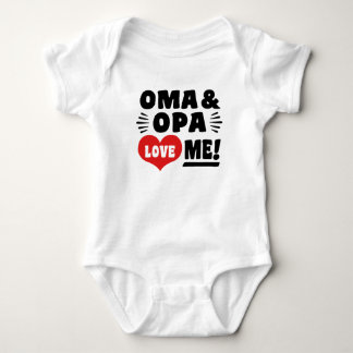 Oma und Opa Liebe ich Baby Strampler