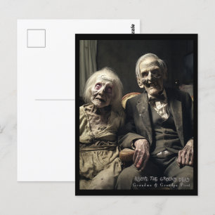 Oma und Opa Pizzi Postkarte