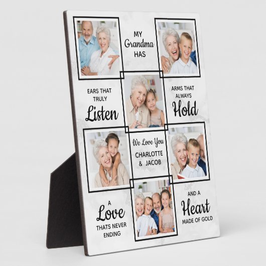 Oma Unique Foto Collage Fotoplatte (Seite)
