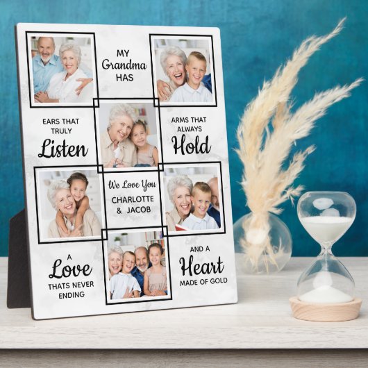 Oma Unique Foto Collage Fotoplatte (Seite)