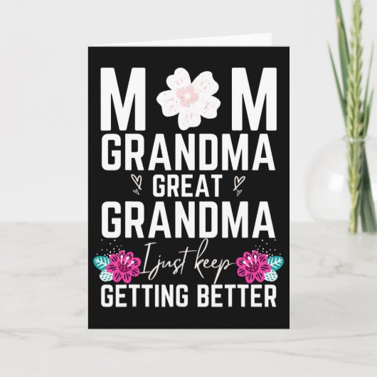 Oma Urgroßmutter Ururgroßmutter Weihnachtsgeschenk Karte (Vorderseite)