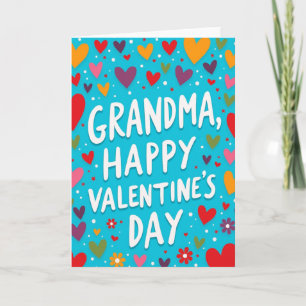 Oma Valentins Handgezeichnete Karte