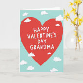 Oma Valentinstag Herz Karte (Gelbe Blume)