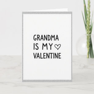 Oma Valentinstag Musterkarte Karte
