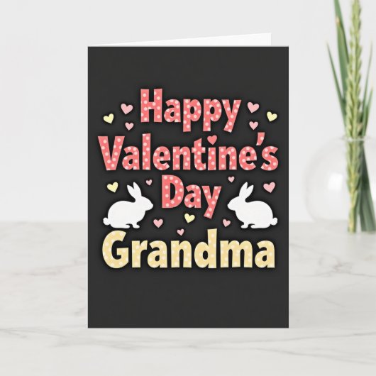 Oma Valentinstag Süße Karte (Vorderseite)