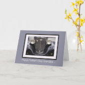 Oma Vatertag Klassisches Auto Karte (Gelbe Blume)