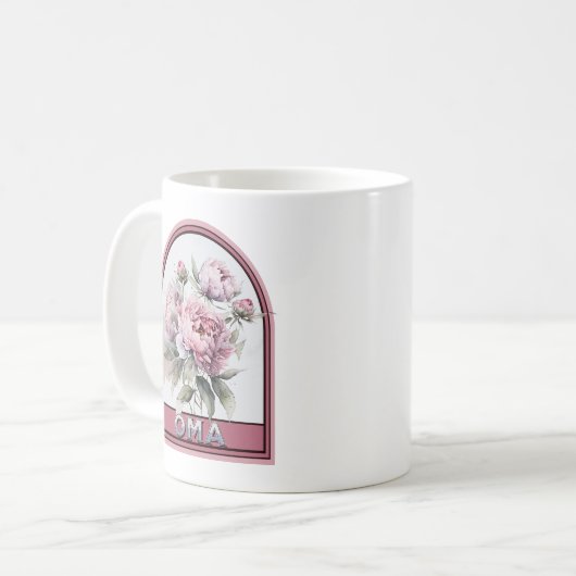 Oma Vintag Floral Großmutter Kaffeetasse (Vorderseite Links)