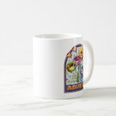 Oma Vintage-Blumen-Großmutter Kaffeetasse (VorderseiteRechts)