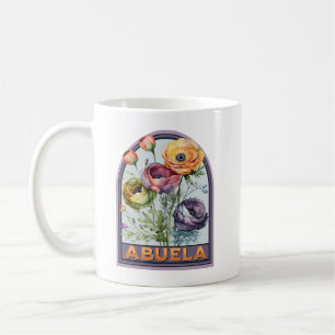 Oma Vintage-Blumen-Großmutter Kaffeetasse