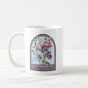 Oma Vintage-Blumen-Oma Kaffeetasse