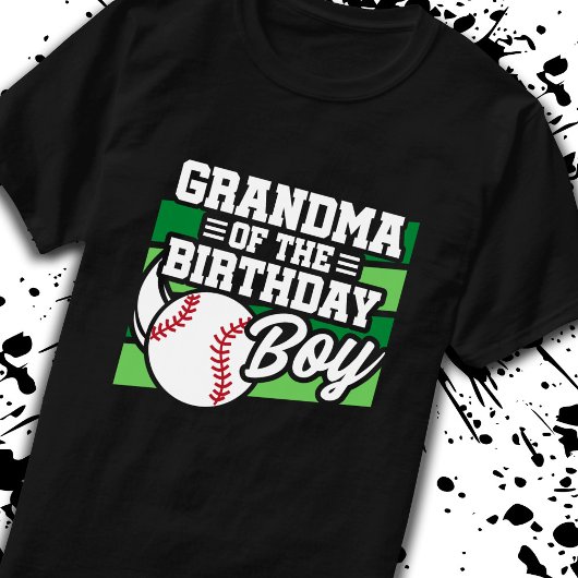 Oma von Birthday Boy Boys Baseball Großmutter T-Shirt