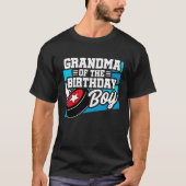 Oma von Birthday Boy Boys Hockey Großmutter T-Shirt (Vorderseite)