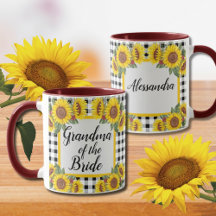 Oma von Bride Customized Gingham Sunflowers