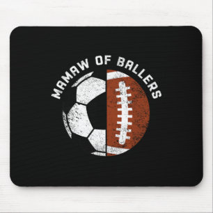 Oma von Llers Lustiger Fußballfuß Oma Oma Mousepad