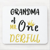 Oma von Mr. Onederful Wonderful Funny 1st Bday Mousepad (Vorne)