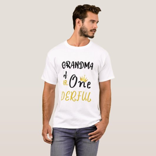 Oma von Mr. Onederful Wonderful Funny 1st Bday T-Shirt (Vorne ganz)
