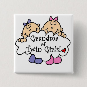 Oma von Twin Girls Tshirts and Gifts Button