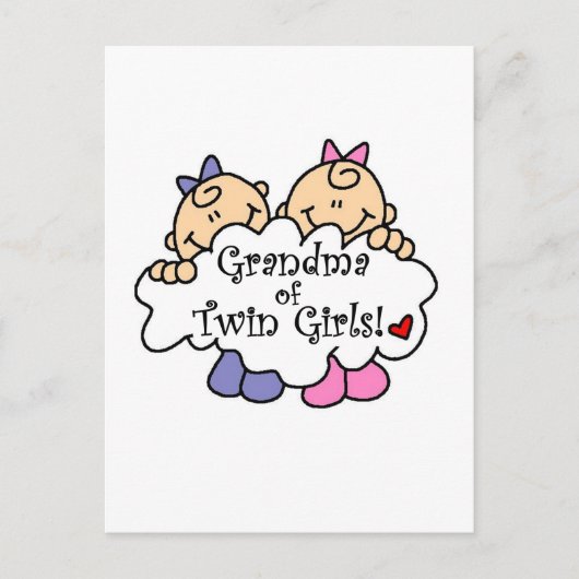 Oma von Twin Girls Tshirts and Gifts Postkarte (Vorderseite)