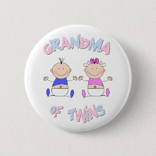 Oma von Twins Button