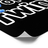 Oma von Twins Funny Quote Sprichwort Mütter Day Poster (Ecke)