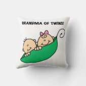 Oma von Twins Geschenke Kissen (Rückseite)