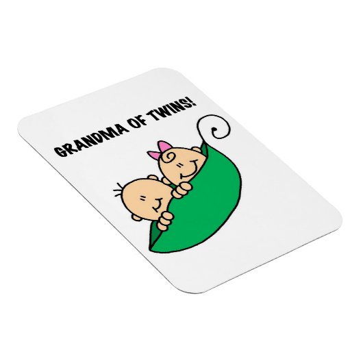 Oma von Twins Geschenke Magnet (Rechte Seite)