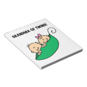 Oma von Twins Geschenke Notizblock (angewinkelt)