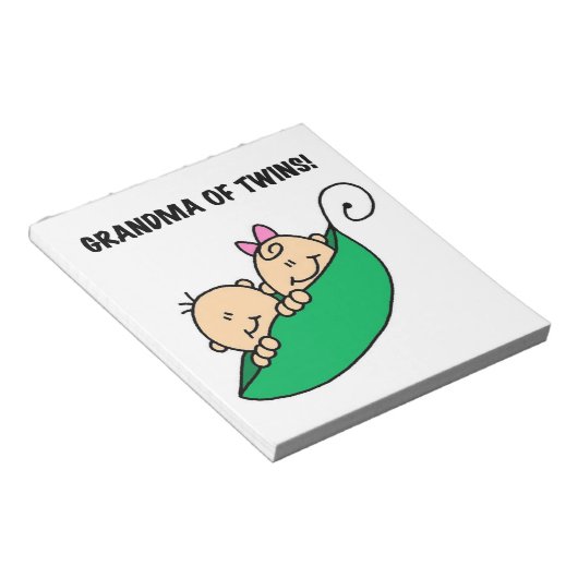 Oma von Twins Geschenke Notizblock (angewinkelt)
