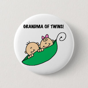 Oma von Twins Peas in a Pod Tshirts and Gifts Button